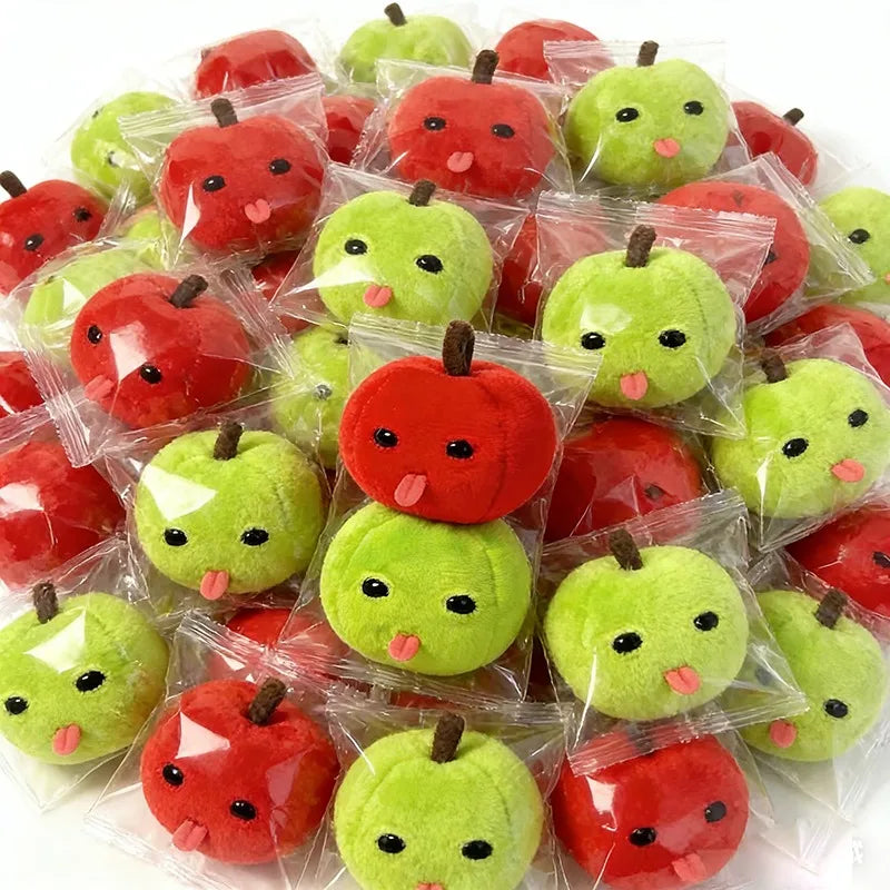 Kawaii Apple Plush Keychain